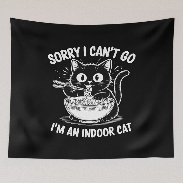Item preview, Sorry I Can't Go I'm an Indoor Cat designed and sold by itsnothatweird.
