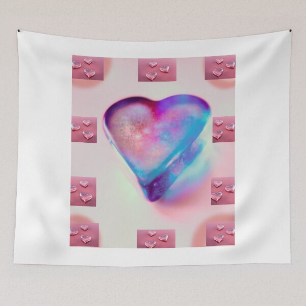 Item preview, Blue Crystal Heart Glow designed and sold by Woodchama.