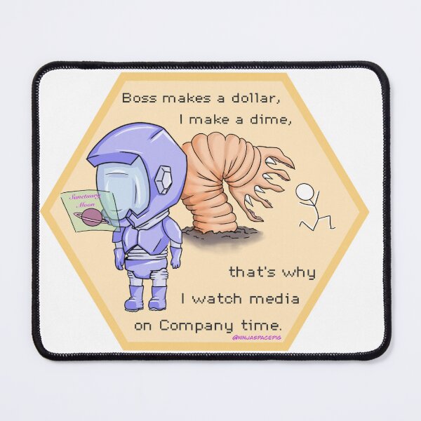 Item preview, Murderbot Diaries - I watch media on Company time designed and sold by ninjaspacepig.