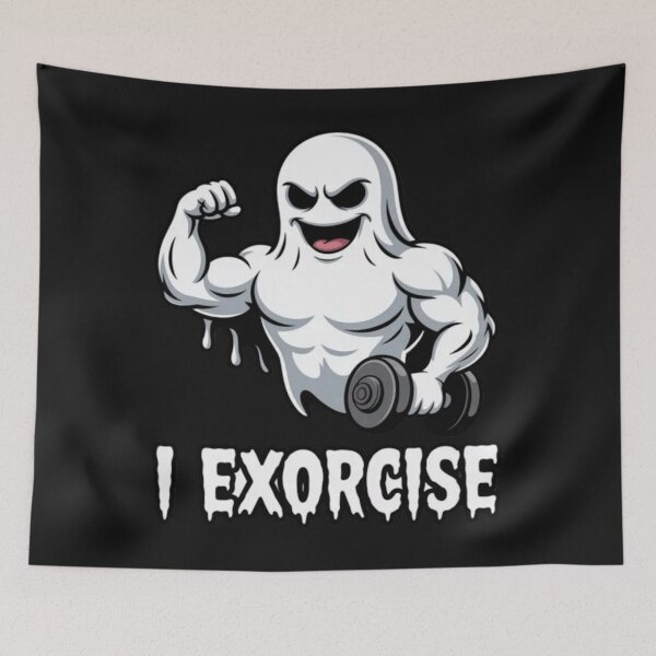 Item preview, Halloween Gym Fitness Ghost I Exorcise designed and sold by Vastingan.