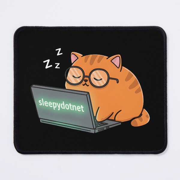 Item preview, sleepydotnet Sleepy Cat Coder designed and sold by Uglyandcute.