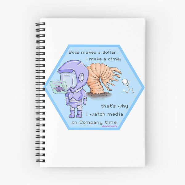 Item preview, Murderbot Diaries - I watch media on Company time designed and sold by ninjaspacepig.