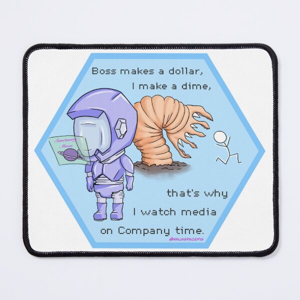 Item preview, Murderbot Diaries - I watch media on Company time designed and sold by ninjaspacepig.
