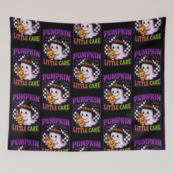 Item preview, Pumpkin Little Care – Cute Ghost Pediatric Nurse Halloween Design  designed and sold by ClinicalHubs.