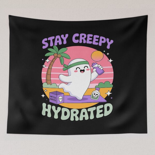 Item preview, Summerween Beach Halloween Stay Creepy And Hydrated designed and sold by procionartss.