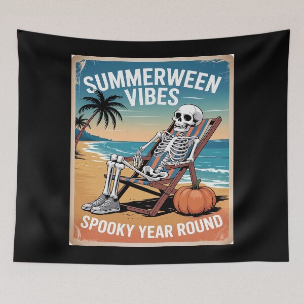 Item preview, Summerween Skeleton Summer-ween Spooky Summer designed and sold by procionartss.