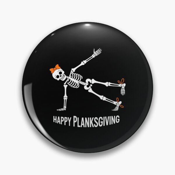 Item preview, Happy Planksgiving Flowy Yoga Skeleton Thanksgiving Yoga designed and sold by LeeEvans222.