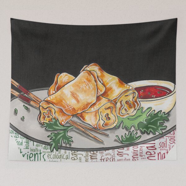 Item preview, Spring Rolls designed and sold by colourmekwirky.