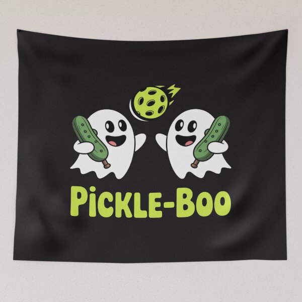 Item preview, Halloween Pickleball Pickle-Boo Ghosts designed and sold by Ikwalima.