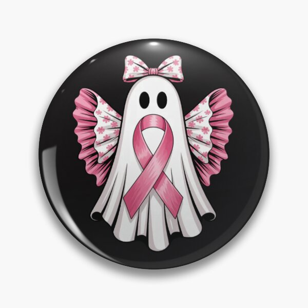 Item preview, Halloween Pink Breast Cancer Ghost in October We Wear Pink designed and sold by Ikwalima.