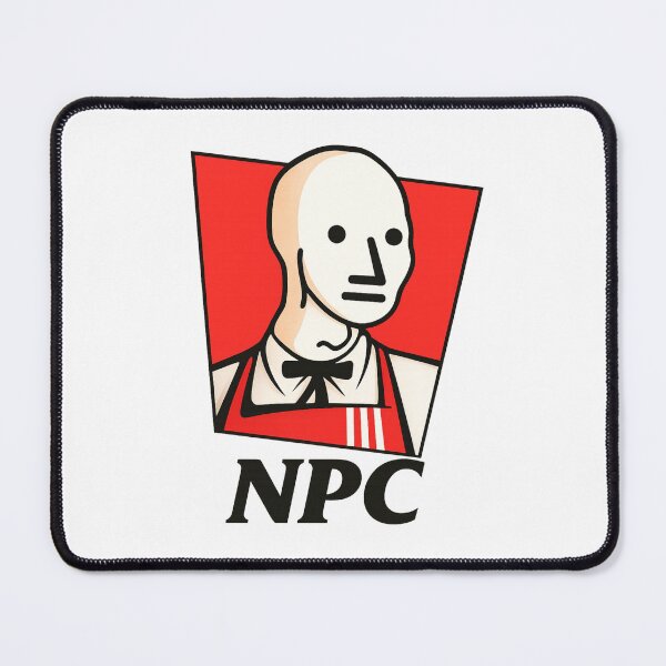 Item preview, NPC Meme Parody – Funny Minimalist Character Design designed and sold by CleanQuotes.