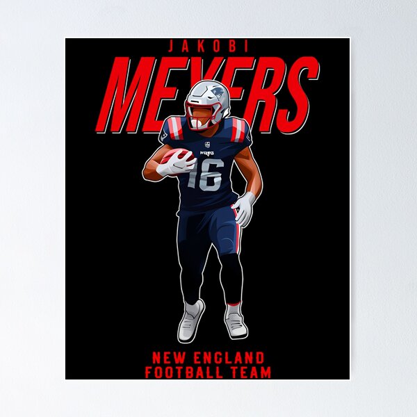 Item preview, Jakobi Meyers #16 New England Football Team designed and sold by MillerKrajcik.