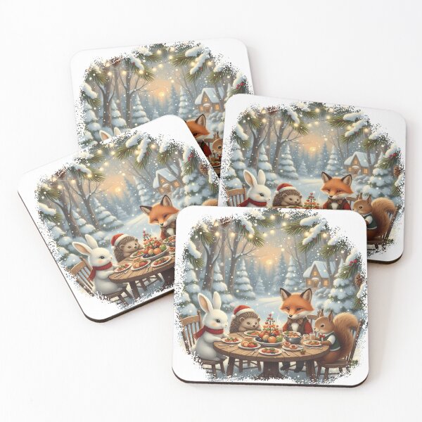 Item preview, Cozy Woodland Animals Christmas Feast designed and sold by Drip stamp.