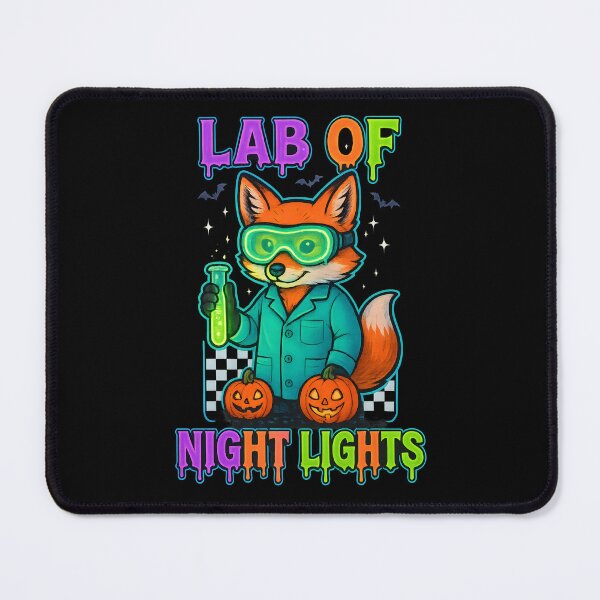 Item preview, Lab of Night Lights – Cute Fox Medical Lab Tech Halloween T-Shirt designed and sold by ClinicalHubs.