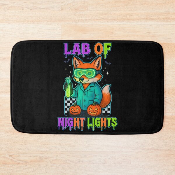 Item preview, Lab of Night Lights – Cute Fox Medical Lab Tech Halloween T-Shirt designed and sold by ClinicalHubs.