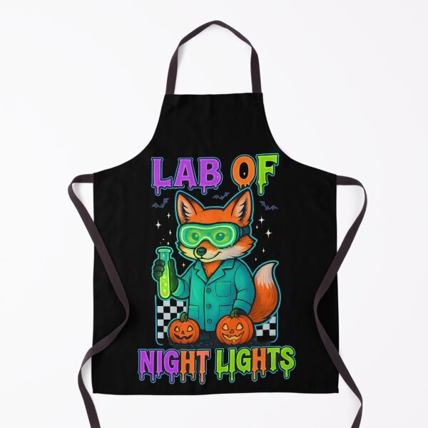 Item preview, Lab of Night Lights – Cute Fox Medical Lab Tech Halloween T-Shirt designed and sold by ClinicalHubs.