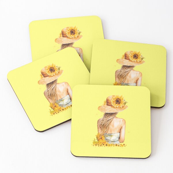 Item preview, Sunflower girl of hat designed and sold by andrasdesignssss.