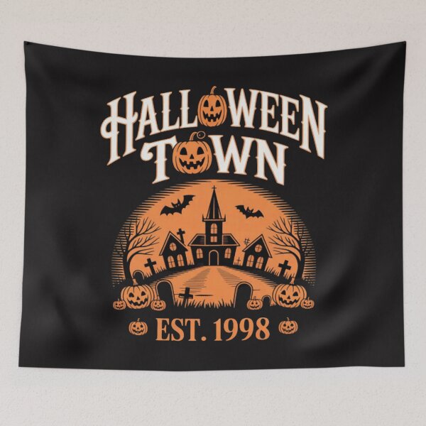 Item preview, Halloween Town Est 1998 Spooky Pumpkin Ghost designed and sold by CraftyCuttable.