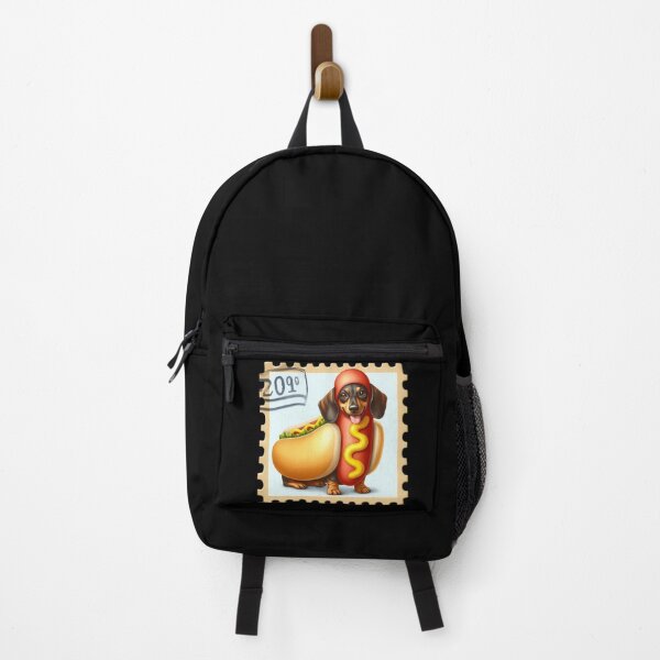 Item preview, Dachshund Dressed as a Hot Dog Funny Stamp designed and sold by Astralia.
