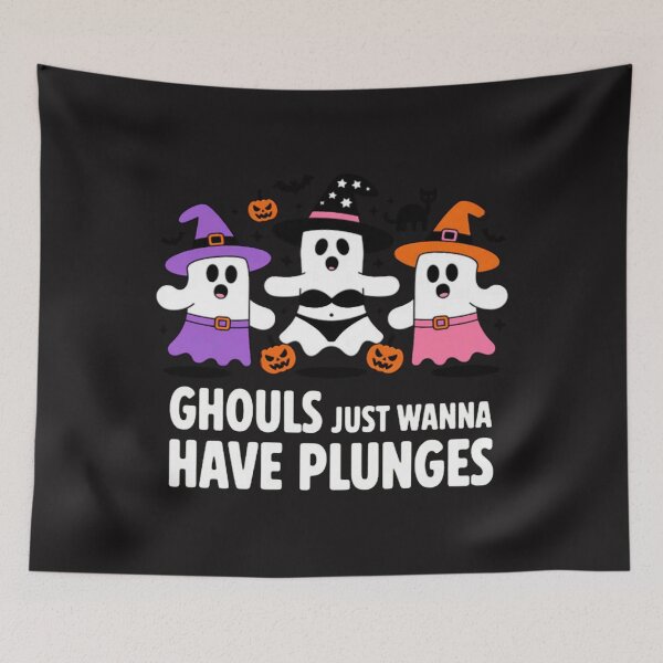 Item preview, Halloween Wild Swimmer Ghost Swim Cold Water dip  designed and sold by CraftyCuttable.