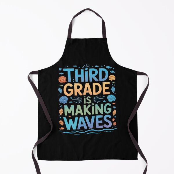 Item preview, Third Grade is Making Waves Back to School Kids and Teachers designed and sold by BlackStars3Neon.