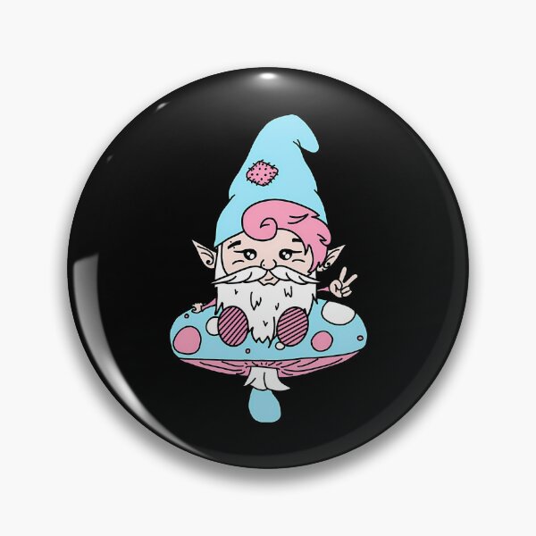 Item preview, trans gnome on a mushroom designed and sold by Cathrinemartine.