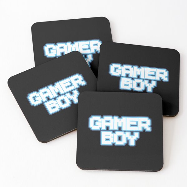 Item preview, Gamer Boy White Blue Indigo Pixel Text Retro Videogame designed and sold by Hi It's Elsie!.