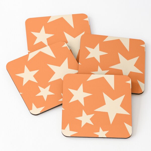 Item preview, Cosmic Orange Big Ol' Stars designed and sold by STUDIO MORE Los Angeles.