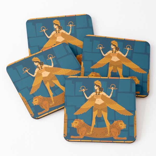 Item preview, ishtar winged goddess of mesopotamia designed and sold by matintheworld ( delcarmat ).