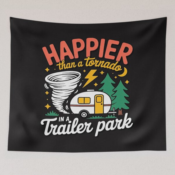 Item preview, Happier Than a Tornado in a Trailer Park Party  designed and sold by CraftyCuttable.