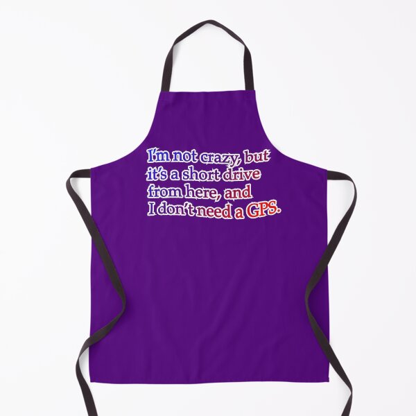 Item preview, I’m not crazy but it’s a short drive, blue purple red designed and sold by mntimg.