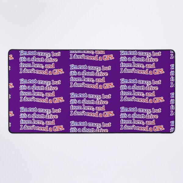 Item preview, I’m not crazy but it’s a short drive, blue purple red designed and sold by mntimg.