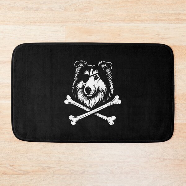 Item preview, Pirate Collie Crossbones Cute Dog designed and sold by rebeccabal.