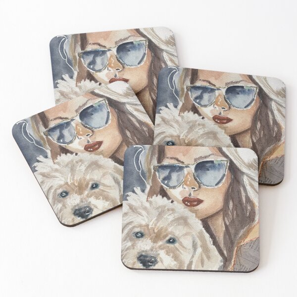 Item preview, Fashion Model And Pet Dog designed and sold by emilyrosealcockart.
