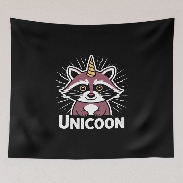 Item preview, Unicorn Raccoon Mammal Garbage Funny Trash Panda designed and sold by KingsLife1994.