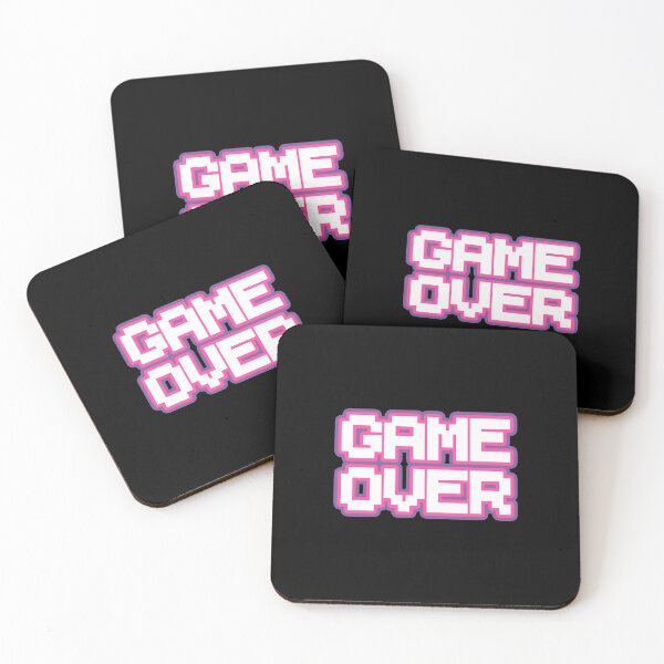 Item preview, Game Over Gamer Girl Purple Pink White Pixel Text Retro Videogame designed and sold by Hi It's Elsie!.