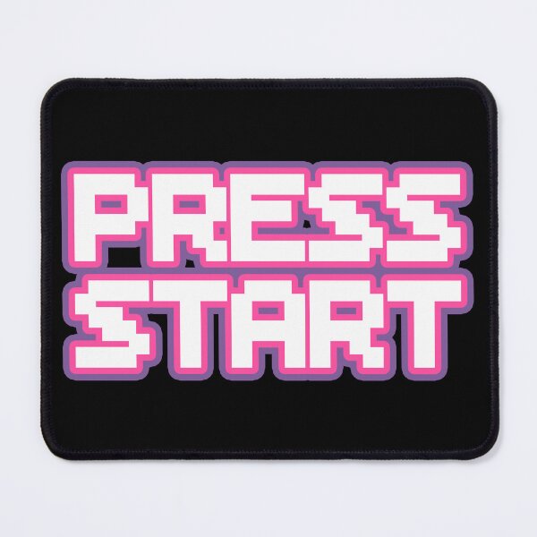 Item preview, PRESS START Gamer Girl Purple Pink White Pixel Text Retro Videogame designed and sold by Hi It's Elsie!.