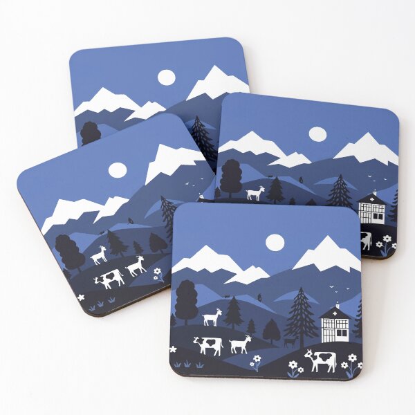Item preview, Night mountain view designed and sold by Design4uStudio.