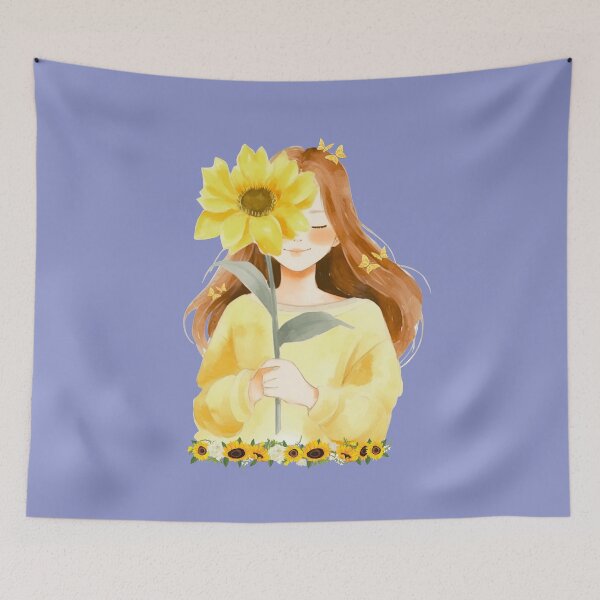 Item preview, Sunflower girl of butterfly designed and sold by andrasdesignssss.