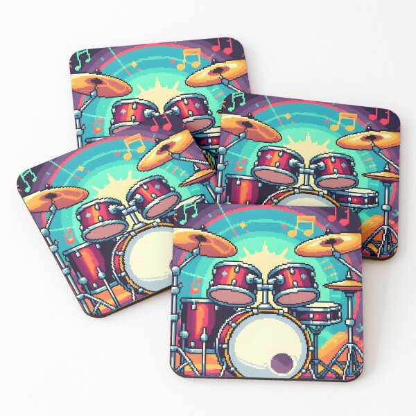 Item preview, Retro Drums designed and sold by Melody-Merch.