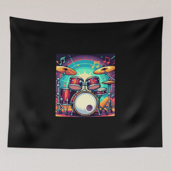 Item preview, Retro Drums designed and sold by Melody-Merch.