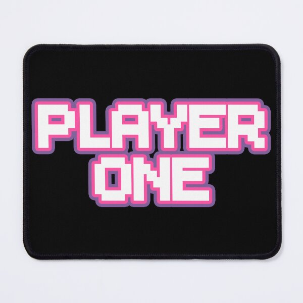 Item preview, PLAYER ONE Gamer Girl Purple Pink White Pixel Text Retro Videogame designed and sold by Hi It's Elsie!.