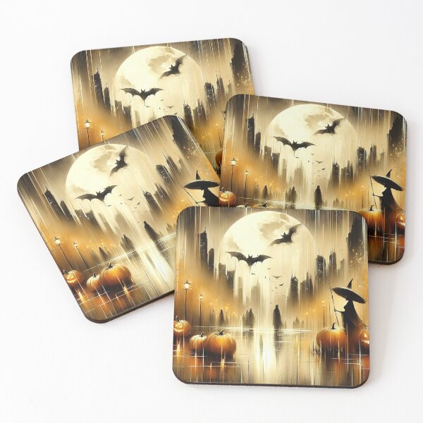 Item preview, Halloween on the street. Abstract digital painting designed and sold by 4Seasons.