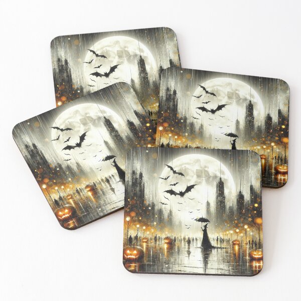 Item preview, Halloween on the street. Abstract digital painting designed and sold by 4Seasons.