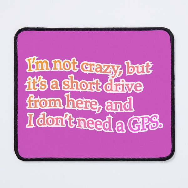 Item preview, I’m not crazy but it’s a short drive, peach and pink designed and sold by mntimg.