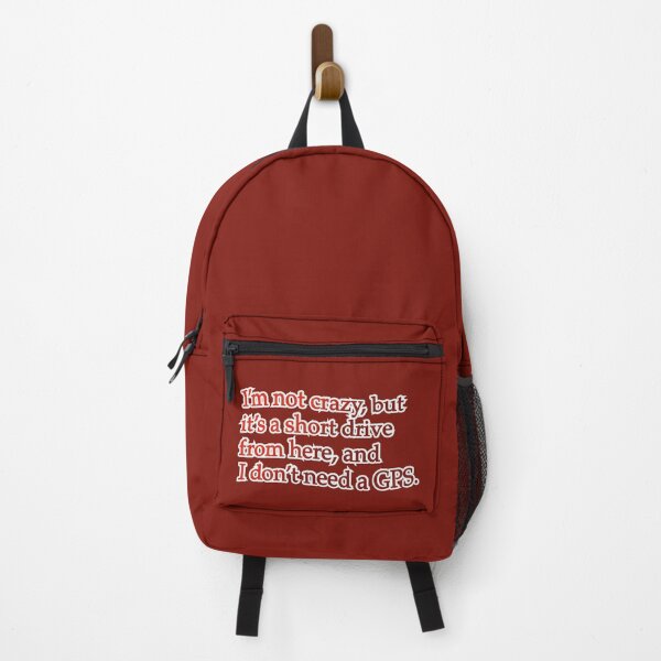 Item preview, I’m not crazy but it’s a short drive, red designed and sold by mntimg.