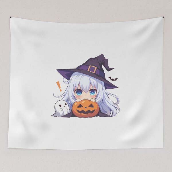 Item preview, Tobiichi Origami Date A Live Halloween Chibi Pumpkin Witch Anime Magic designed and sold by HumbertoValveno.