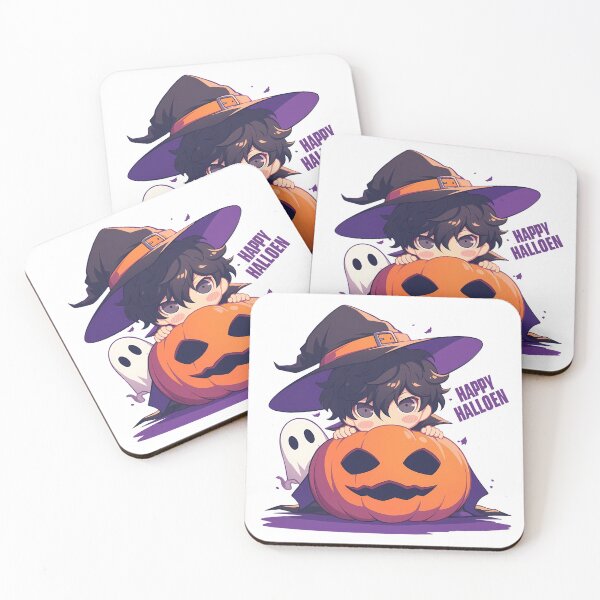 Item preview, Ren Amamiya Persona 5 Halloween Chibi Pumpkin Witch Game Anime Magic designed and sold by HumbertoValveno.