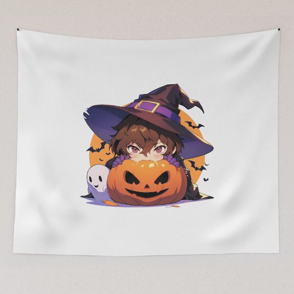 Item preview, Goro Akechi Persona 5 Halloween Chibi Pumpkin Witch Game Anime Magic designed and sold by HumbertoValveno.