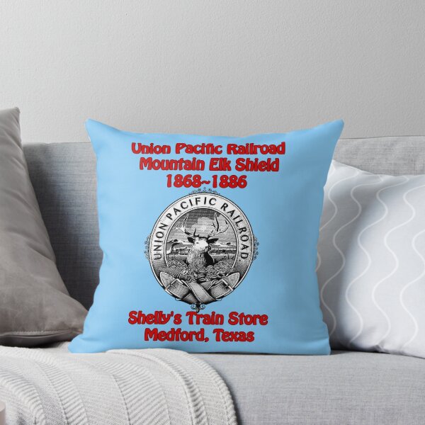 Item preview, Train logo,UP, Union Pacific Mountain Elk Shield 1868~1886, Shelly's Train Store,Vintage, Classic,Archaic, Collectible Train Logos,Rail & Railroad Logos,train stickers,magnets,t-shirts,posters designed and sold by MoreEZUSA-Here.